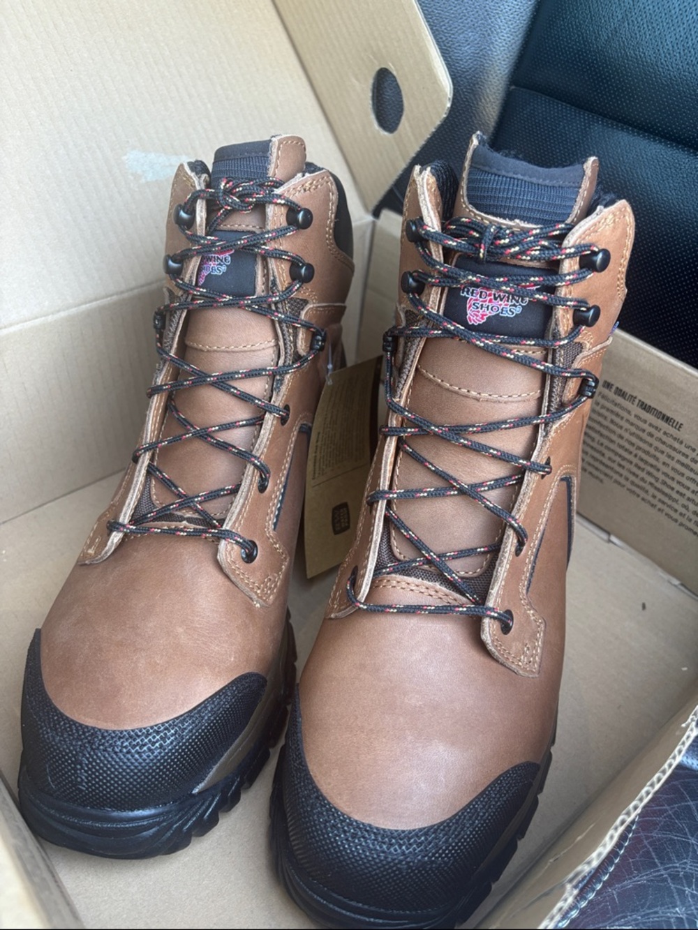 NWT Red Wing FlexForce Work Boots Size 10 NEW Waterproof Safety Toe Brown